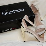 Exciting package from Boohoo.. Carrie Nude Ankle Strap Heels